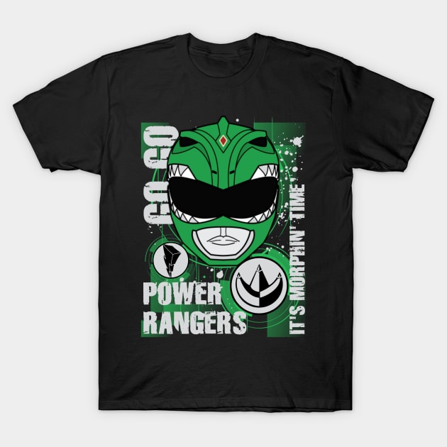 It's Morphin' Time Green Ranger, MMPR T-Shirt by CRD Branding